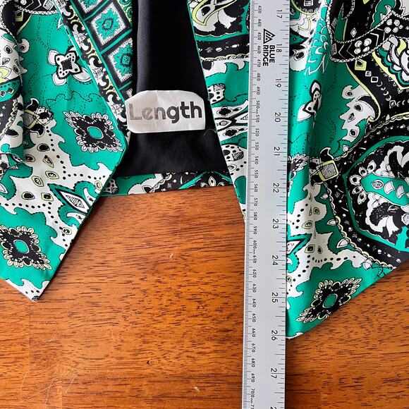 Chico's Women's M Blazer‎ Jacket Paisley Open Front Waterfall Art to Wear Career - Picture 8 of 9